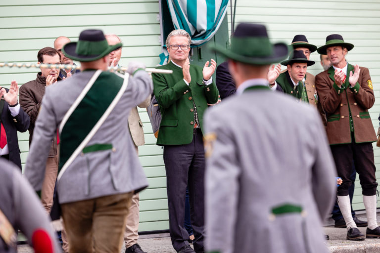 Landeshauptmann Christiopher Drexler bei der 4. Steirischen Volkskultur- und Blasmusikwallfahrt 2023 in Mariazell