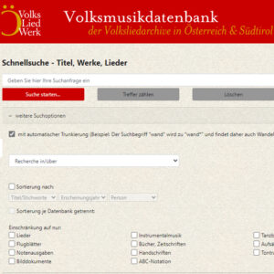 Volksmusikdatenbank